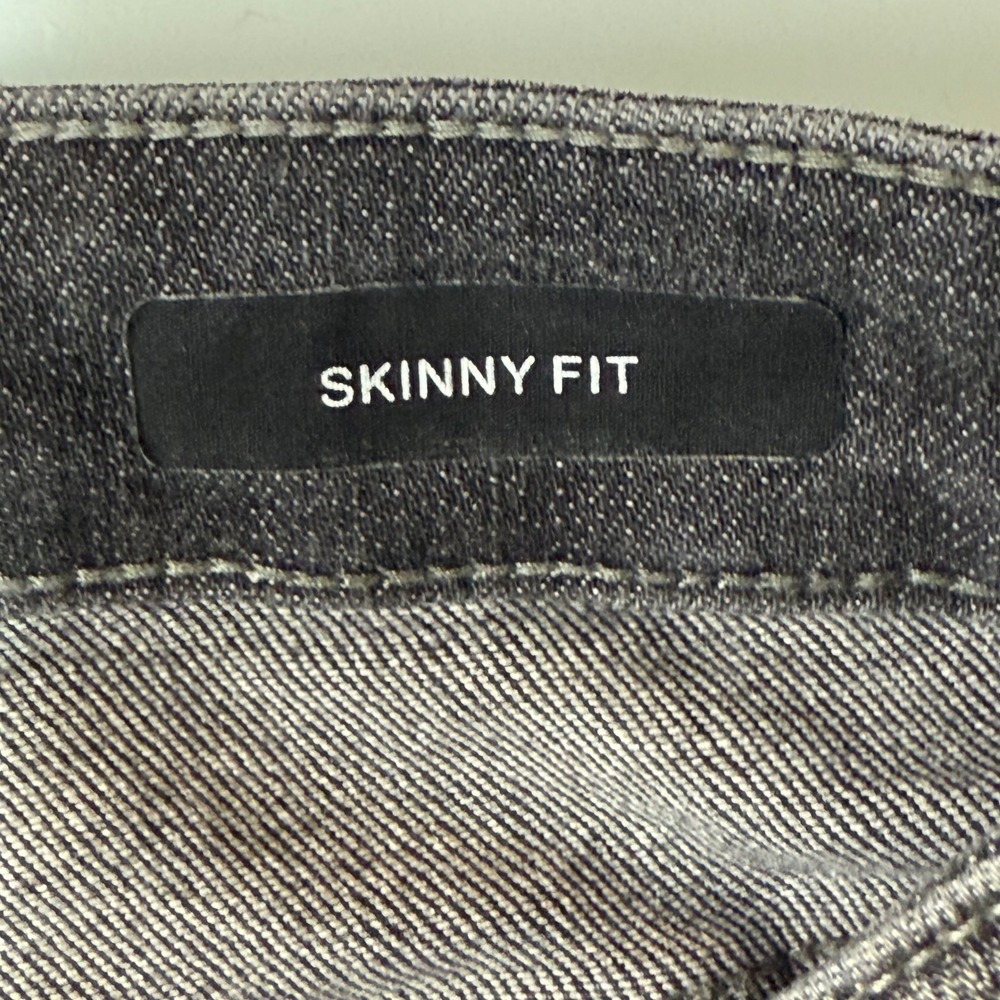 Judy Blue Jeans Womens 5 27 Gray Skinny Distressed Frayed Released Hem High Rise - Picture 8 of 15